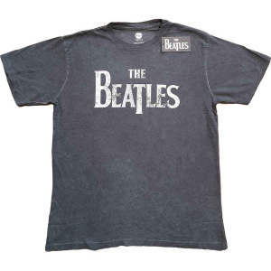 The Beatles - Drop T Logo Snow Wash Uni Char i gruppen MERCH / T-Shirt / Rockoff_Nya April24 hos Bengans Skivbutik AB (5527447r)