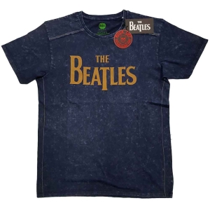 The Beatles - Drop T Logo Snow Wash Uni Navy i gruppen MERCH / T-Shirt / Rockoff_Nya April24 hos Bengans Skivbutik AB (5527448r)