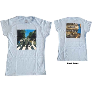 The Beatles - Vtge Abbey Road Lady Lht Blue i gruppen MERCH / T-Shirt / Rockoff_Nya April24 hos Bengans Skivbutik AB (5527466r)