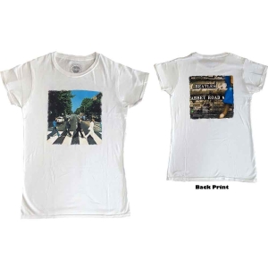 The Beatles - Vtge Abbey Road Lady Wht i gruppen MERCH / T-Shirt / Rockoff_Nya April24 hos Bengans Skivbutik AB (5527467r)