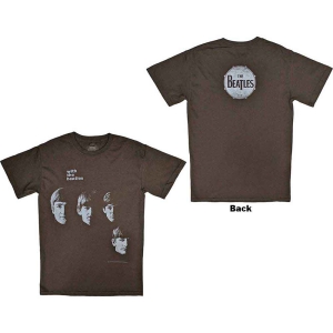 The Beatles - Vtge With Beatles Uni Brown i gruppen MERCH / T-Shirt / Rockoff_Nya April24 hos Bengans Skivbutik AB (5527476r)