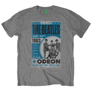 The Beatles - Odeon Poster Uni Grey i gruppen MERCH / T-Shirt / Rockoff_Nya April24 hos Bengans Skivbutik AB (5527483r)