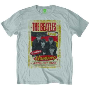 The Beatles - Hamburg Poster 1962 Uni Grey i gruppen MERCH / T-Shirt / Rockoff_Nya April24 hos Bengans Skivbutik AB (5527485r)