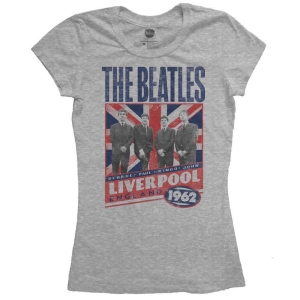 The Beatles - Liverpool England 1962 Lady Grey i gruppen MERCH / T-Shirt / Rockoff_Nya April24 hos Bengans Skivbutik AB (5527487r)