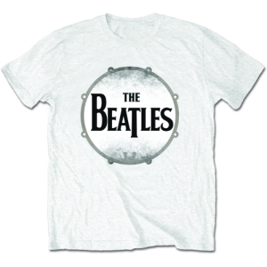 The Beatles - Drumskin Uni Wht i gruppen MERCH / T-Shirt / Rockoff_Nya April24 hos Bengans Skivbutik AB (5527766r)