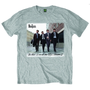 The Beatles - On Air Uni Grey i gruppen MERCH / T-Shirt / Rockoff_Nya April24 hos Bengans Skivbutik AB (5527768r)