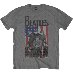 The Beatles - Flag/Vegas Uni Grey i gruppen MERCH / T-Shirt / Rockoff_Nya April24 hos Bengans Skivbutik AB (5527770r)