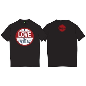 The Beatles - Vtge I Love The Beatles Uni Bl i gruppen MERCH / T-Shirt / Rockoff_Nya April24 hos Bengans Skivbutik AB (5527776r)