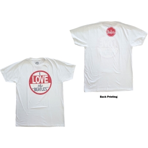 The Beatles - Vtge I Love The Beatles Uni Wht i gruppen MERCH / T-Shirt / Rockoff_Nya April24 hos Bengans Skivbutik AB (5527777r)