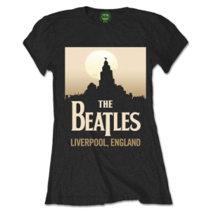 The Beatles - Liverpool England Lady Bl i gruppen MERCH / T-Shirt / Rockoff_Nya April24 hos Bengans Skivbutik AB (5527778r)