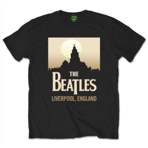 The Beatles - Liverpool England Uni Bl i gruppen MERCH / T-Shirt / Rockoff_Nya April24 hos Bengans Skivbutik AB (5527779r)