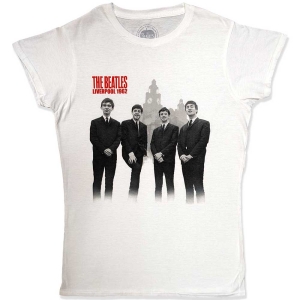 The Beatles - Beatles In Liverpool Lady Wht i gruppen MERCH / T-Shirt / Rockoff_Nya April24 hos Bengans Skivbutik AB (5527782r)