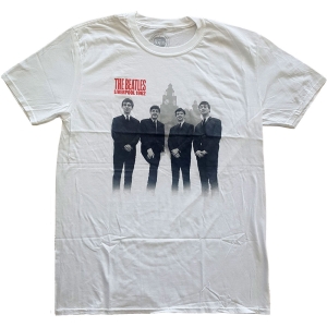 The Beatles - Beatles In Liverpool Uni Wht i gruppen MERCH / T-Shirt / Rockoff_Nya April24 hos Bengans Skivbutik AB (5527783r)