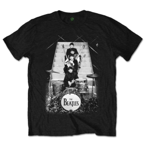 The Beatles - Stage Stairs Uni Bl i gruppen MERCH / T-Shirt / Rockoff_Nya April24 hos Bengans Skivbutik AB (5527790r)