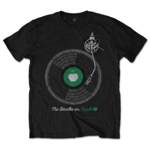 The Beatles - Apple Turntable Uni Bl i gruppen MERCH / T-Shirt / Rockoff_Nya April24 hos Bengans Skivbutik AB (5527797r)