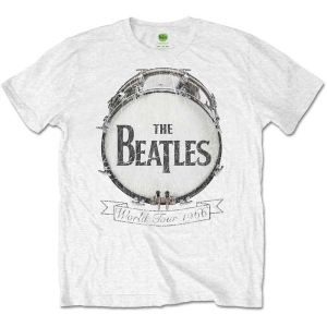 The Beatles - World Tour 1966 Uni Wht i gruppen MERCH / T-Shirt / Rockoff_Nya April24 hos Bengans Skivbutik AB (5527814r)