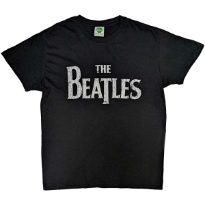 The Beatles - Vtge Drop T Logo Uni Bl i gruppen MERCH / T-Shirt / Rockoff_Nya April24 hos Bengans Skivbutik AB (5528302r)