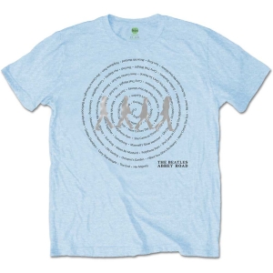 The Beatles - Abbey Road Songs Swirl Uni Lht Blue i gruppen MERCH / T-Shirt / Rockoff_Nya April24 hos Bengans Skivbutik AB (5528320r)