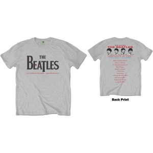 The Beatles - Candlestick Park Uni Grey i gruppen MERCH / T-Shirt / Rockoff_Nya April24 hos Bengans Skivbutik AB (5528329r)