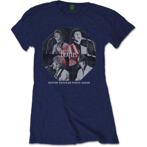 The Beatles - Budokan Octagon Lady Navy i gruppen MERCH / T-Shirt / Rockoff_Nya April24 hos Bengans Skivbutik AB (5528332r)