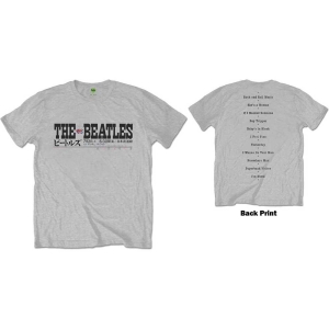 The Beatles - Budokan Set List Uni Grey i gruppen MERCH / T-Shirt / Rockoff_Nya April24 hos Bengans Skivbutik AB (5528337r)