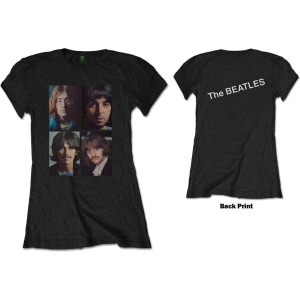 The Beatles - White Album Faces Lady Bl i gruppen MERCH / T-Shirt / Rockoff_Nya April24 hos Bengans Skivbutik AB (5528344r)