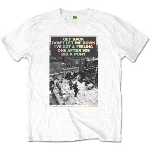 The Beatles - Rooftop Songs Gradient Uni Wht i gruppen MERCH / T-Shirt / Rockoff_Nya April24 hos Bengans Skivbutik AB (5528369r)