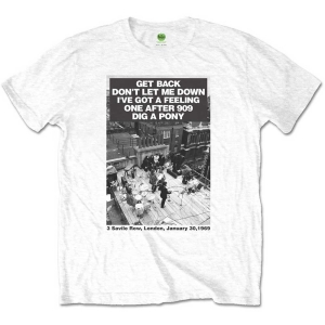 The Beatles - Rooftop Songs Uni Wht i gruppen MERCH / T-Shirt / Rockoff_Nya April24 hos Bengans Skivbutik AB (5528370r)