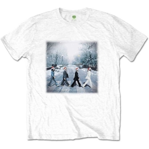 The Beatles - Abbey Christmas Uni Wht i gruppen MERCH / T-Shirt / Rockoff_Nya April24 hos Bengans Skivbutik AB (5528373r)