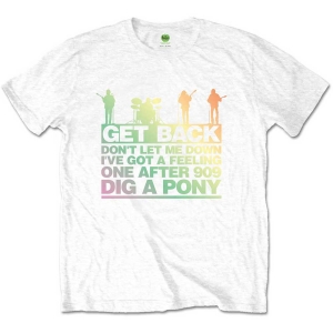 The Beatles - Get Back Gradient Uni Wht i gruppen MERCH / T-Shirt / Rockoff_Nya April24 hos Bengans Skivbutik AB (5528376r)