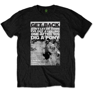 The Beatles - Rooftop Shot Uni Bl i gruppen MERCH / T-Shirt / Rockoff_Nya April24 hos Bengans Skivbutik AB (5528381r)