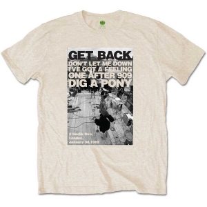 The Beatles - Rooftop Shot Uni Natrl i gruppen MERCH / T-Shirt / Rockoff_Nya April24 hos Bengans Skivbutik AB (5528382r)