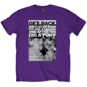 The Beatles - Rooftop Shot Uni Purp i gruppen MERCH / T-Shirt / Rockoff_Nya April24 hos Bengans Skivbutik AB (5528383r)