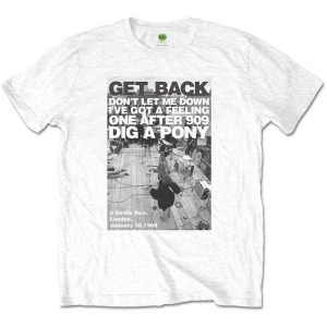 The Beatles - Rooftop Shot Uni Wht i gruppen MERCH / T-Shirt / Rockoff_Nya April24 hos Bengans Skivbutik AB (5528384r)