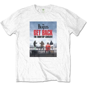 The Beatles - Rooftop Concert Uni Wht i gruppen MERCH / T-Shirt / Rockoff_Nya April24 hos Bengans Skivbutik AB (5528955r)