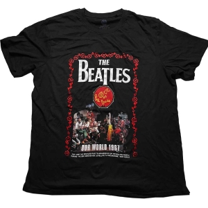 The Beatles - Our World 1967 Uni Bl i gruppen MERCH / T-Shirt / Rockoff_Nya April24 hos Bengans Skivbutik AB (5528964r)