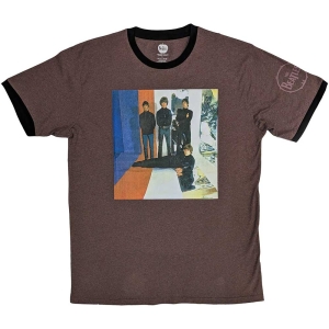 The Beatles - Stripes Ringer Uni Maroon i gruppen MERCH / T-Shirt / Rockoff_Nya April24 hos Bengans Skivbutik AB (5528994r)