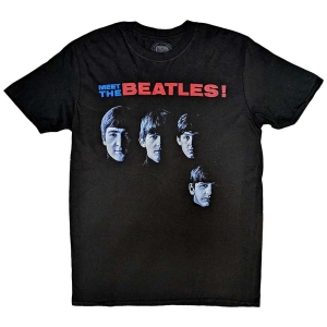 The Beatles - Meet The Beatles Uni Bl i gruppen MERCH / T-Shirt / Rockoff_Nya April24 hos Bengans Skivbutik AB (5528998r)