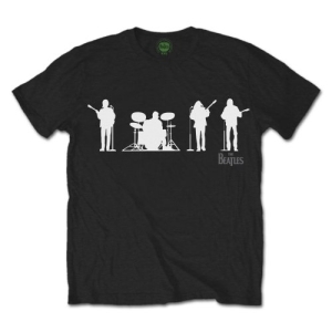 The Beatles - Saville Row Line Up Silhouette Uni Bl i gruppen MERCH / T-Shirt / Rockoff_Nya April24 hos Bengans Skivbutik AB (5529001r)