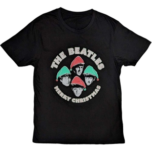 The Beatles - Xmas Hats Uni Bl i gruppen MERCH / T-Shirt / Rockoff_Nya April24 hos Bengans Skivbutik AB (5529027r)