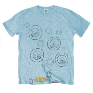 The Beatles - Bubbles Uni Lht Blue i gruppen MERCH / T-Shirt / Rockoff_Nya April24 hos Bengans Skivbutik AB (5529029r)