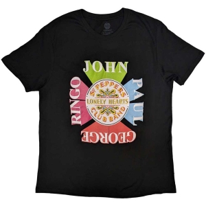 The Beatles - Sgt Pepper Drum & Names Uni Bl i gruppen MERCH / T-Shirt / Rockoff_Nya April24 hos Bengans Skivbutik AB (5529030r)