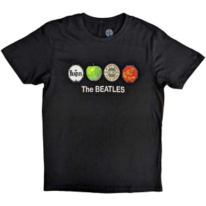 The Beatles - Apple & Drums Uni Bl i gruppen MERCH / T-Shirt / Rockoff_Nya April24 hos Bengans Skivbutik AB (5529031r)