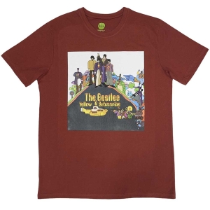 The Beatles - Yellow Submarine Album Cover Uni Red i gruppen MERCH / T-Shirt / Rockoff_Nya April24 hos Bengans Skivbutik AB (5529040r)