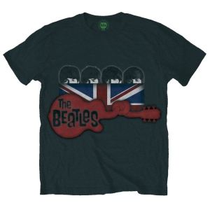 The Beatles - Guitar & Flag Uni Bl i gruppen Merchandise hos Bengans Skivbutik AB (5529041r)