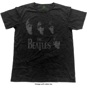 The Beatles - Vtge Faces Uni Bl i gruppen MERCH / T-Shirt / Rockoff_Nya April24 hos Bengans Skivbutik AB (5529061r)