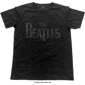 The Beatles - Vtge Logo Uni Bl i gruppen MERCH / T-Shirt / Rockoff_Nya April24 hos Bengans Skivbutik AB (5529062r)