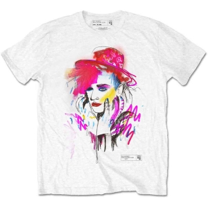 Boy George / Culture Club - Drawn Portrait Uni Wht i gruppen MERCH / T-Shirt / Rockoff_Nya April24 hos Bengans Skivbutik AB (5529255r)