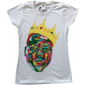 Biggie Smalls - Crown Lady Wht  1 i gruppen MERCHANDISE / T-shirt / Hip Hop-Rap hos Bengans Skivbutik AB (5529257r)