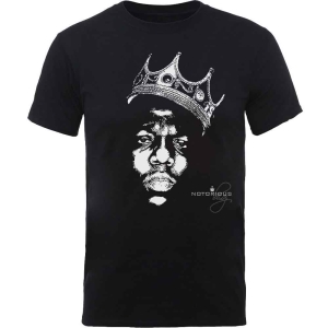 Biggie Smalls - Crown Face Uni Bl i gruppen MERCHANDISE / T-shirt / Hip Hop-Rap hos Bengans Skivbutik AB (5529258r)